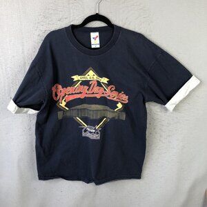 Vintage Houston Astros Shirt Mens XL Blue MLB Baseball Artex Astrodome 90s